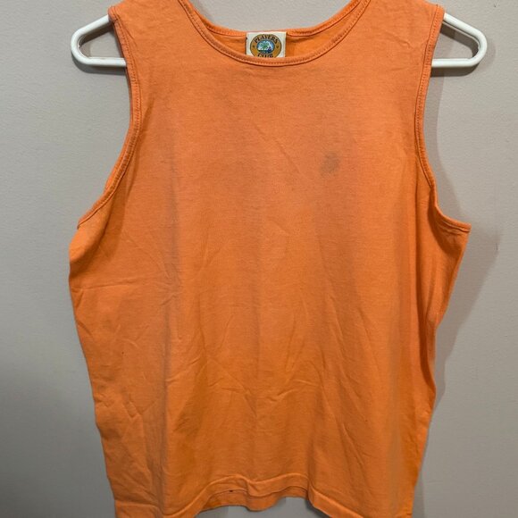 Vintage 1990s Player's Club Orange Women's Shirts | 100% Cotton | Women’s M - Picture 1 of 6